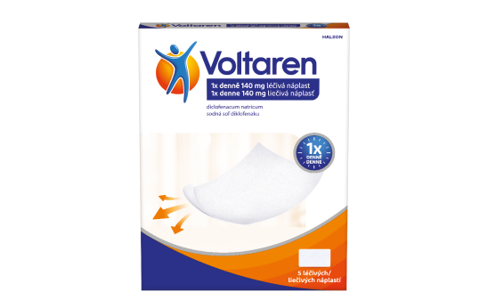 Voltaren 1x denne 140 mg liečivá náplasť